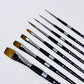Trekell Art Supplies Stephanie Buscema 8-Piece Brush Set for Gouache