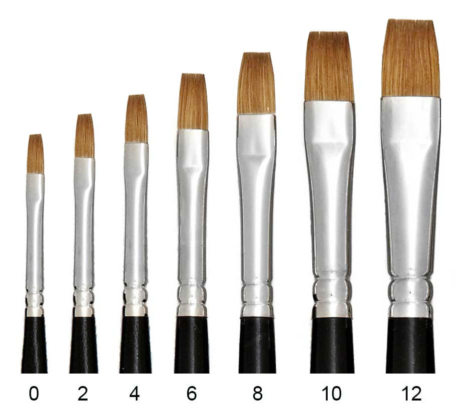 Acrylic & Oil Paint Brushes - Set of 12 | Arteza