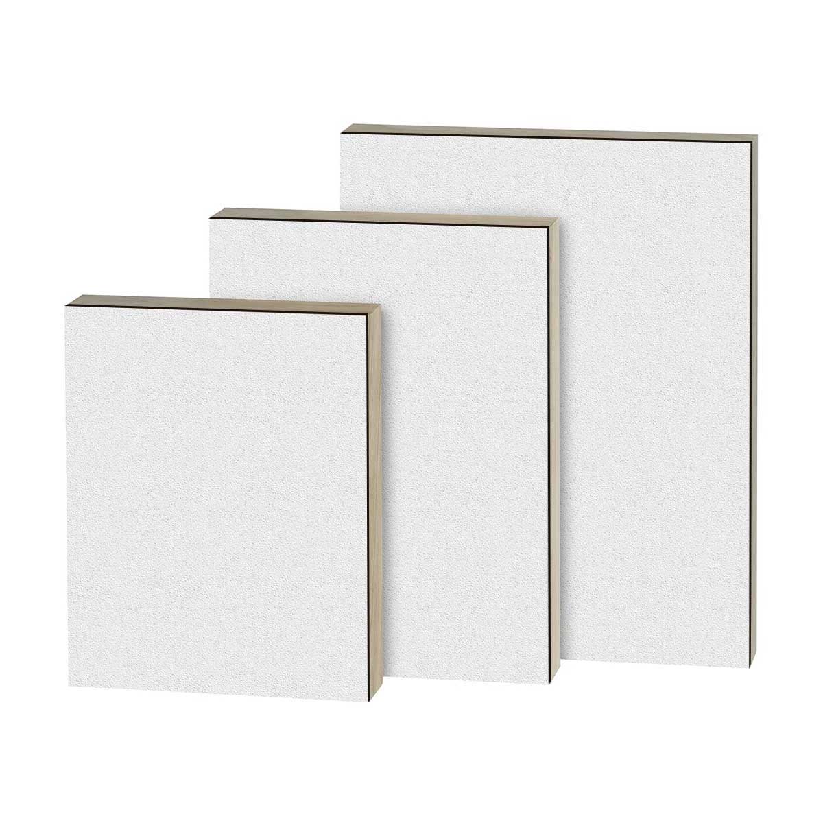 Gesso Primed Cradled Hardboard Panel Wooden Canvas - 7/8" Thick Traditional Profile for Oil and Acrylic Paint Trekell Art Supplies