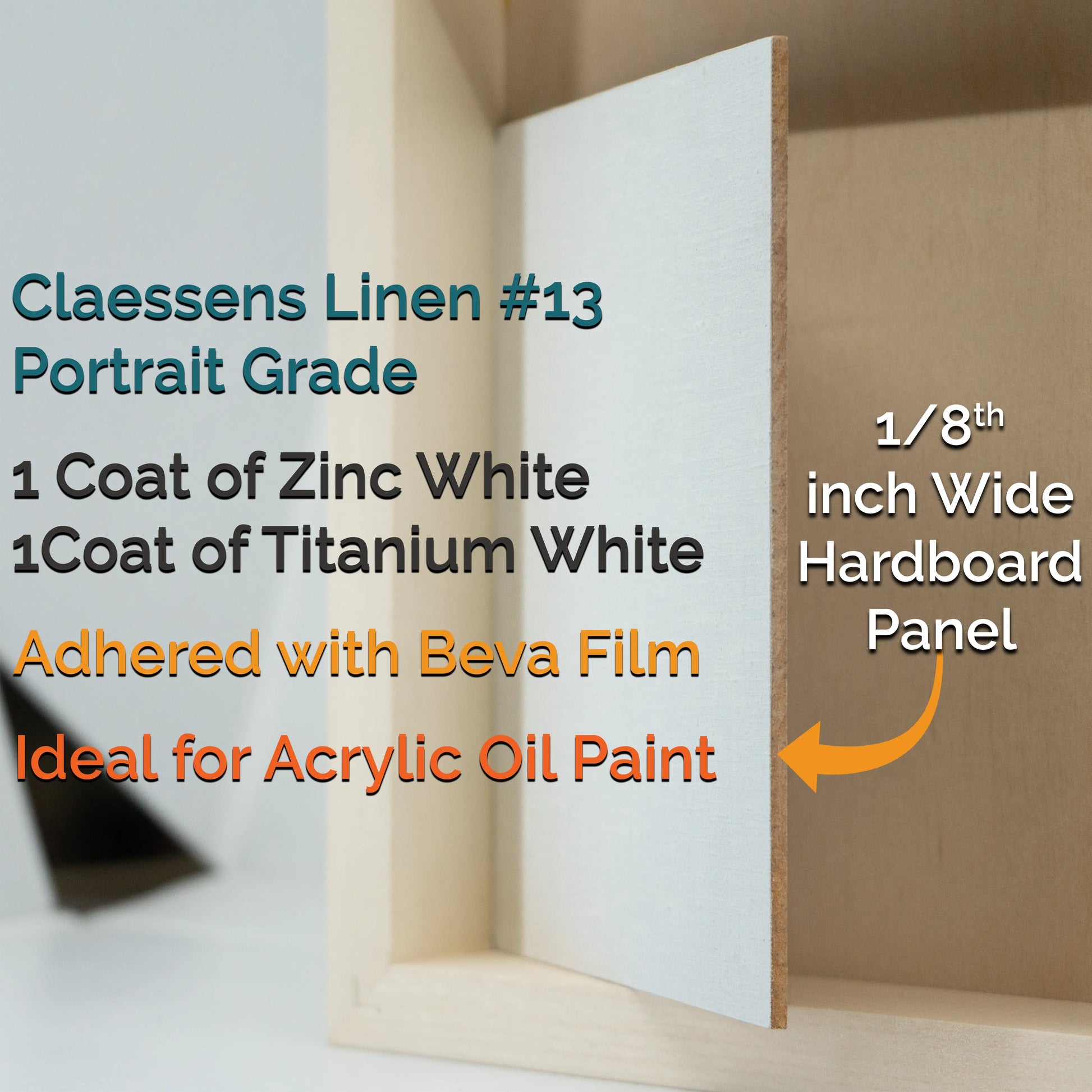 Oil Primed Linen Panel 1/8