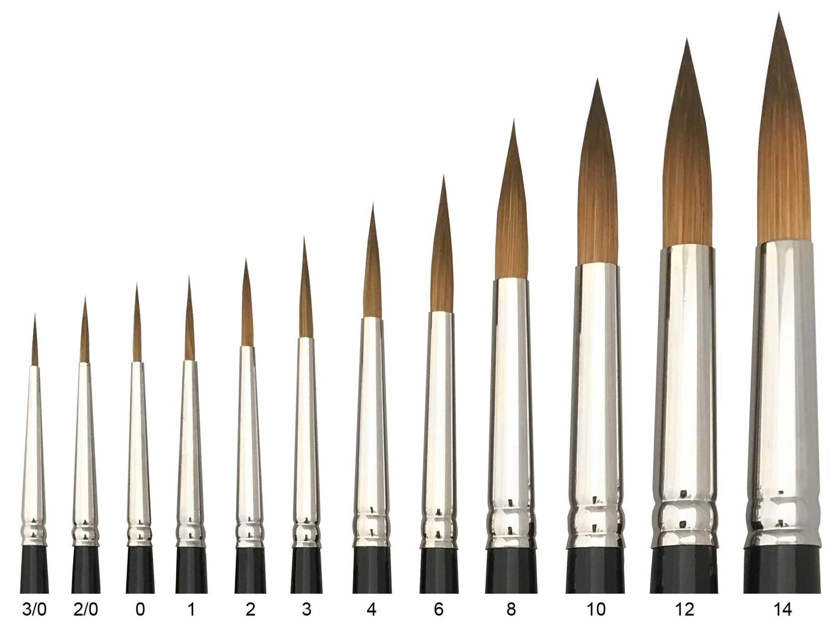 Trekell Protégé Synthetic Kolinsky Brush Short Handle Trekell Art