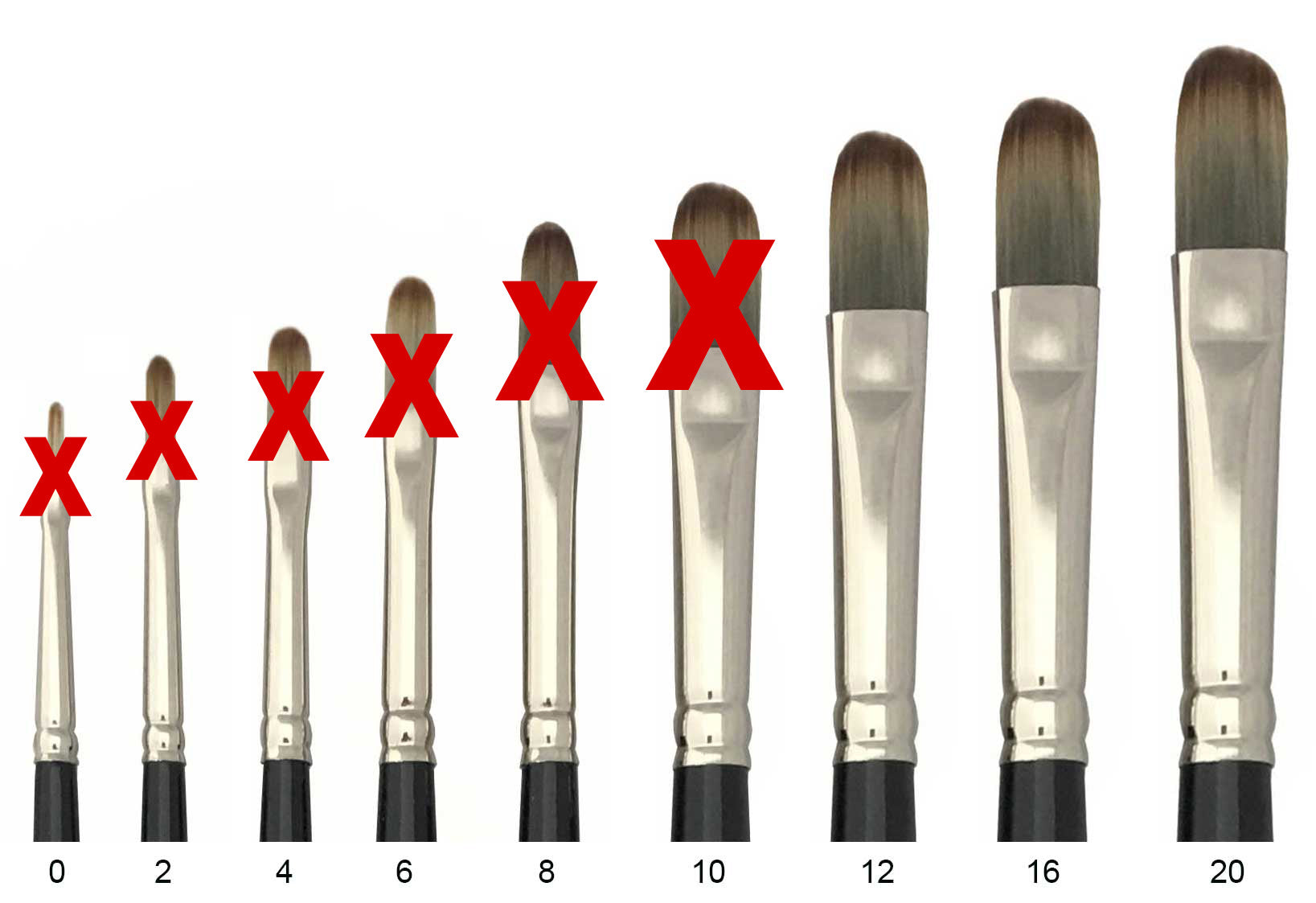 Trekell R - T Spectrum 10 Long Handle Brushes