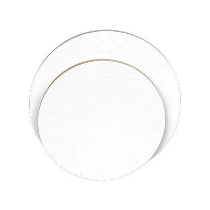 Trekell Art Supplies Gesso Primed Round Baltic Birch Wooden Circle Circular Canvas Board for Oil and Acrylic