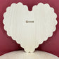 Trekell Baltic Birch Candy Heart Panel Wooden Canvas Raw Wood Oil Acrylic