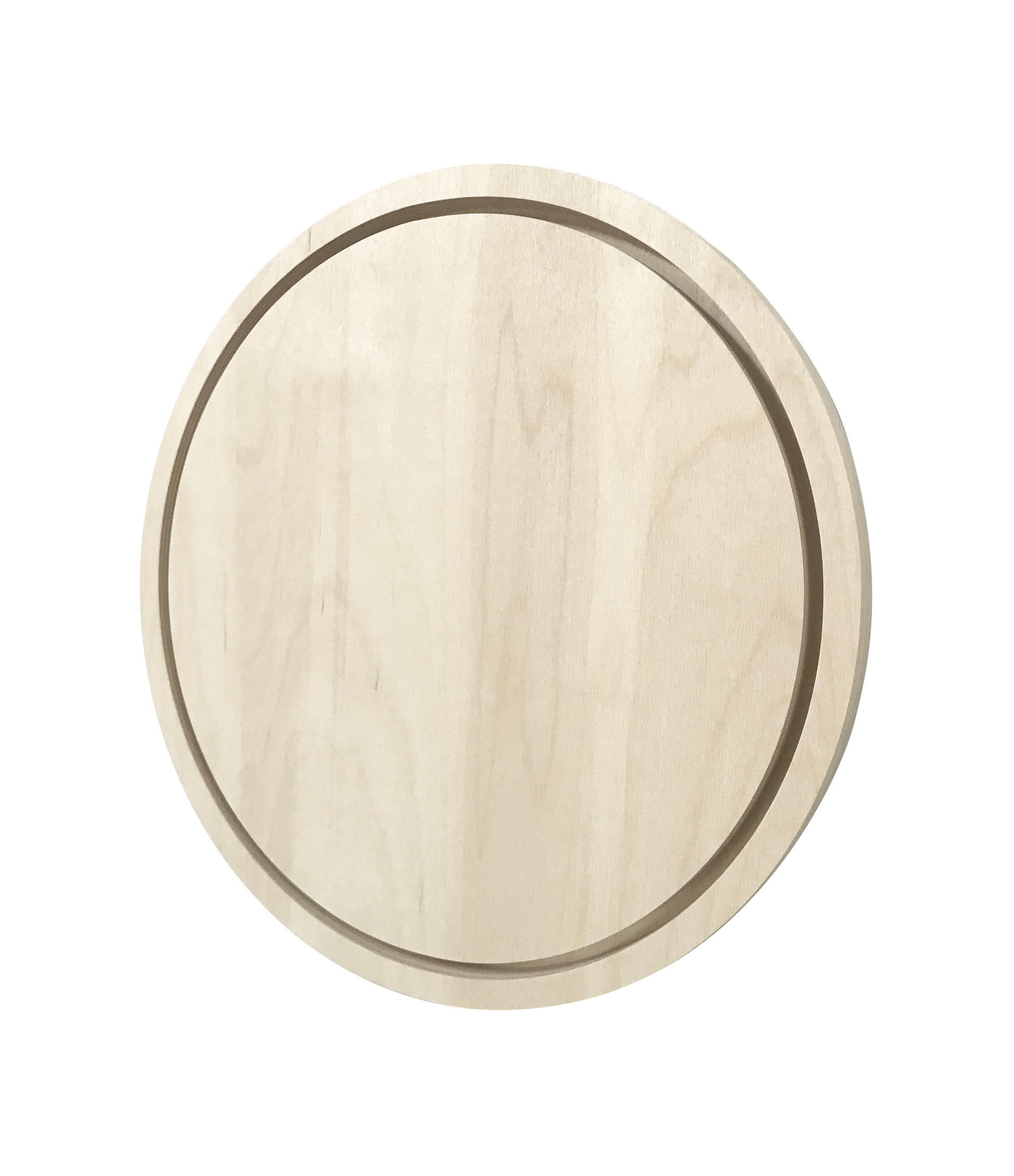 Trekell Gesso Primed Ellipse Panel - Oval Wooden Canvas for Painting, 6 x 8