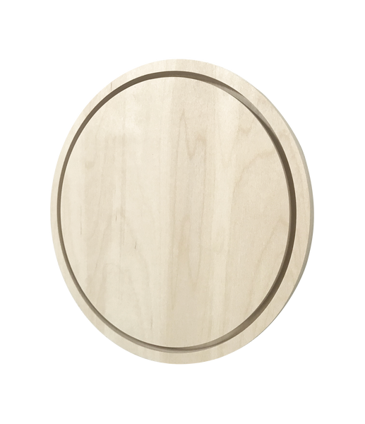 Trekell Round Circle Raw Wood Floater Panel Baltic Birch Wooden Canvas and frame for oil, acrylic, watercolor, gouache, ink, enamel, charcoal, pencil, and pyrography Trekell Art Supplies
