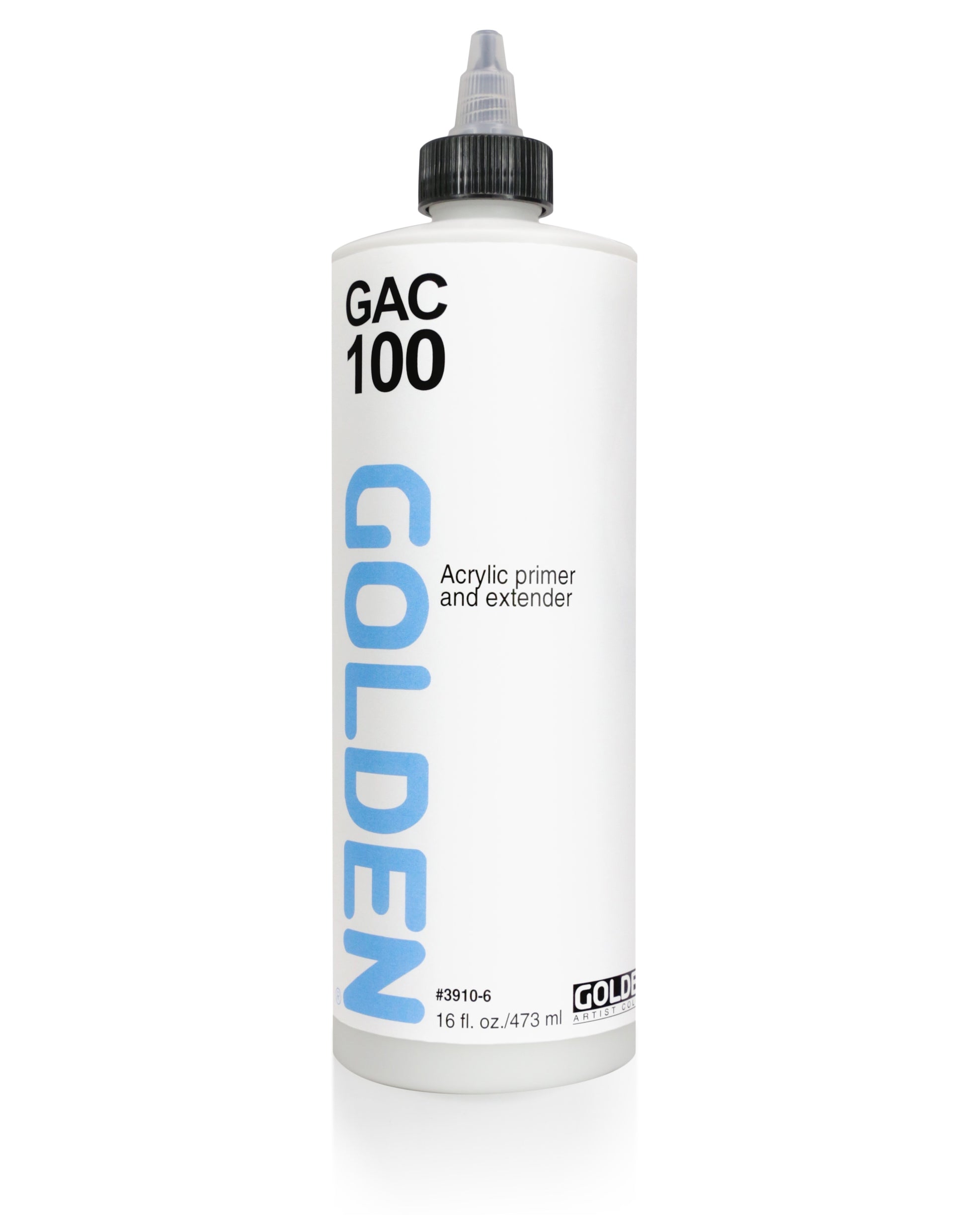 a bottle of golden gac 100 acrylic primer and extender