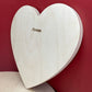 Trekell Baltic Birch Symbolic Heart Panel Wooden Canvas Raw Wood Oil Acrylic