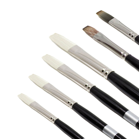 Hobby Paint Brushes - 6 Piece Set